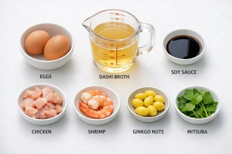 茶碗蒸しの黄金比率と材料