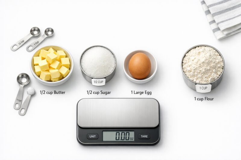 クッキーの基本配合と材料