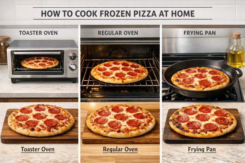 コストコピザの焼き方を調理器具別に比較