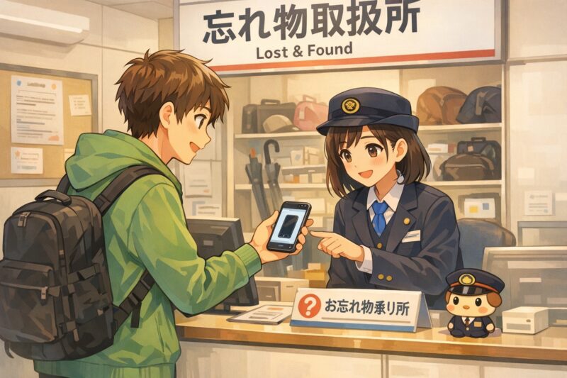 遺失物届と忘れ物センターへの連絡