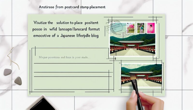 はがきに切手を貼る場所がない時の解決法｜正しい位置と対処方法を解説