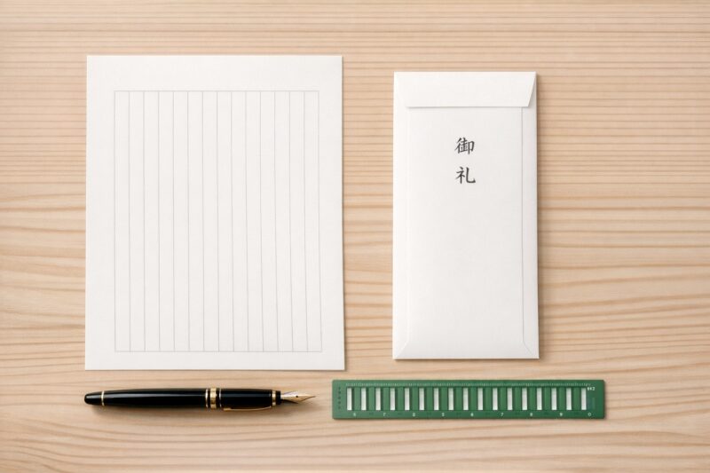 教育実習お礼状の便箋と封筒