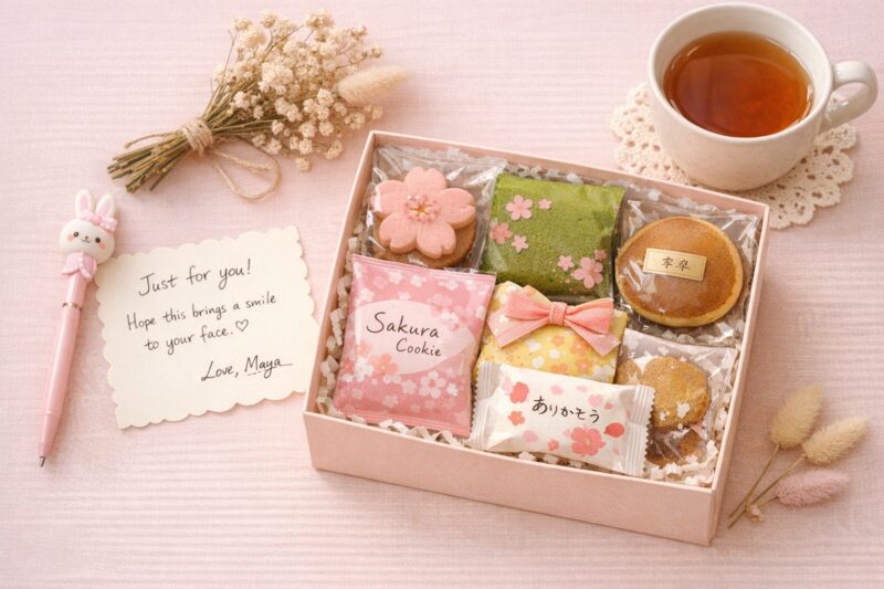 お菓子に添える一言メッセージカード