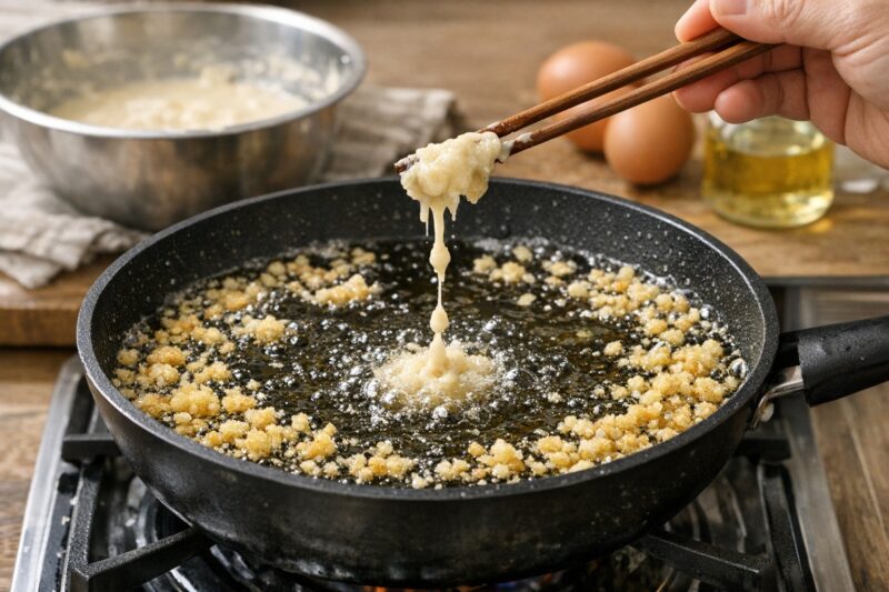 天かすを自作する方法