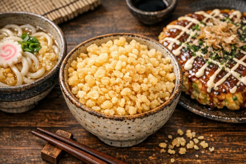 天かすと代用食材のイメージ