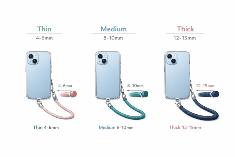 トポロジーストラップ太さ別の比較