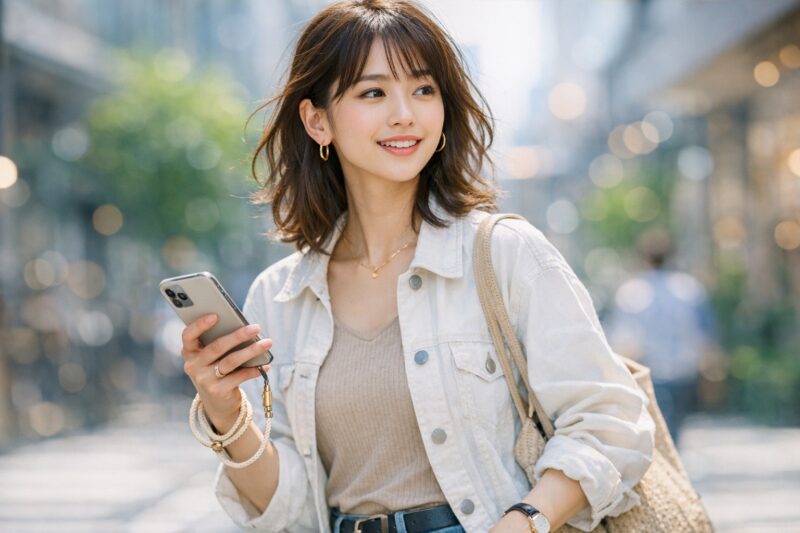 トポロジー細めストラップのライフスタイル