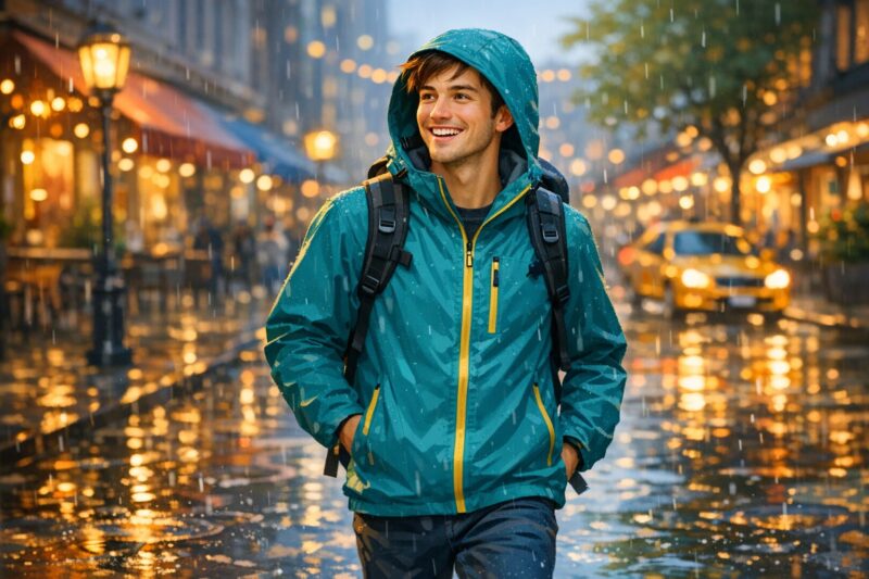 傘を持たない旅行の雨対策